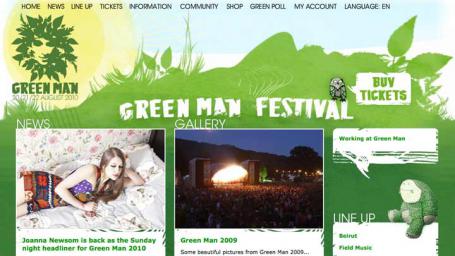 Green Man Festival Website