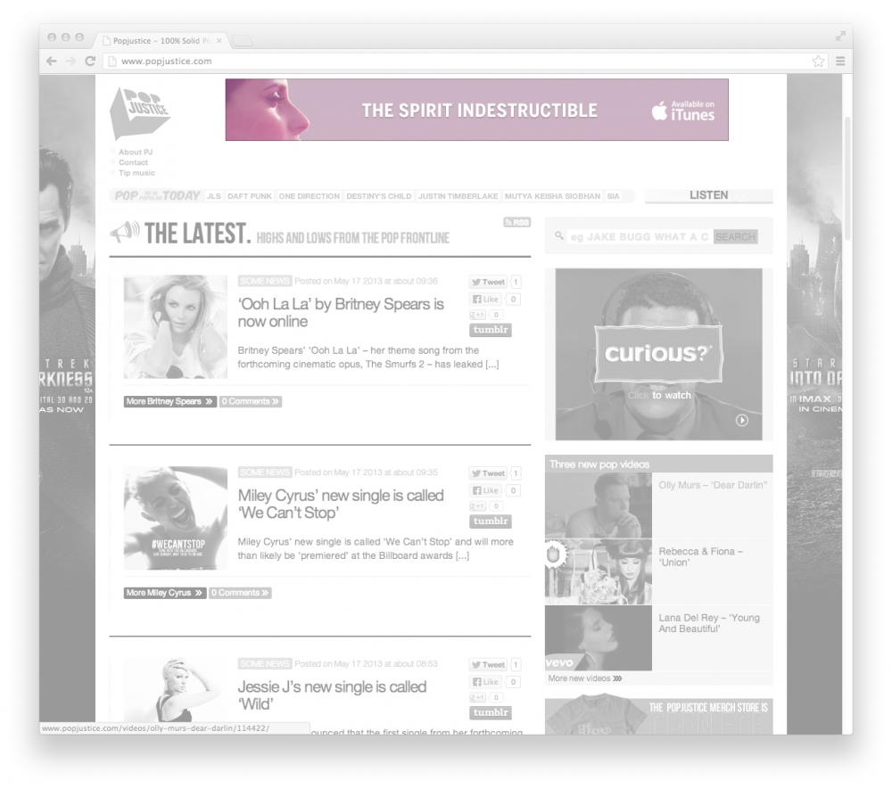 Nelly Furtado Album Display Ads