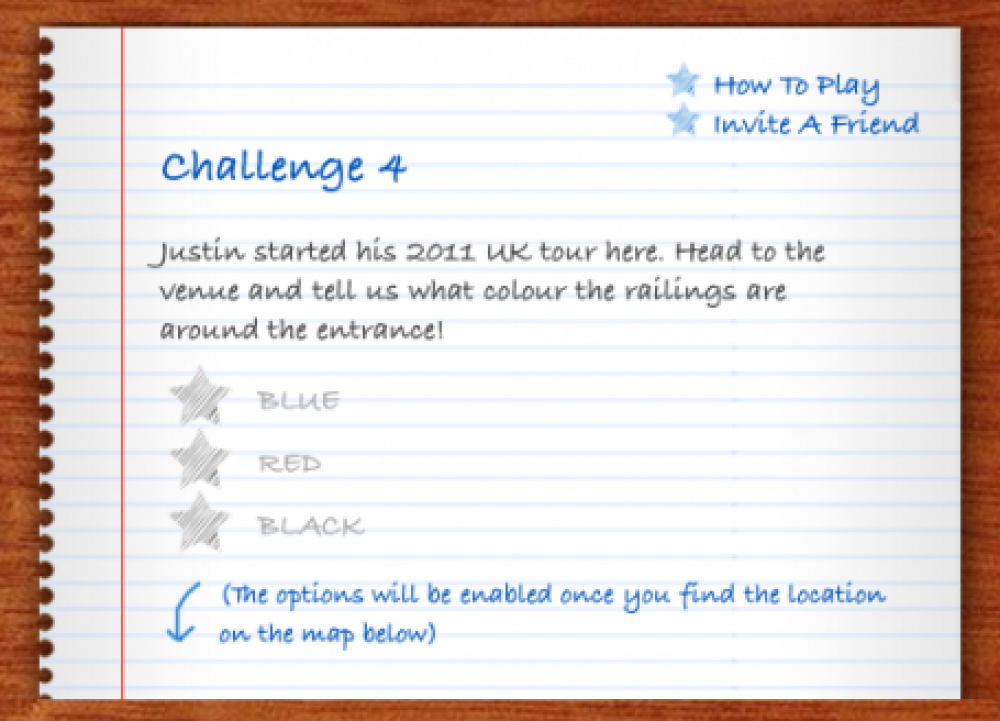 Justin Bieber Treasure Hunt