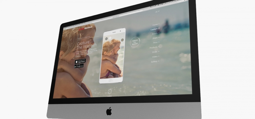 Kodak Moments App Microsite