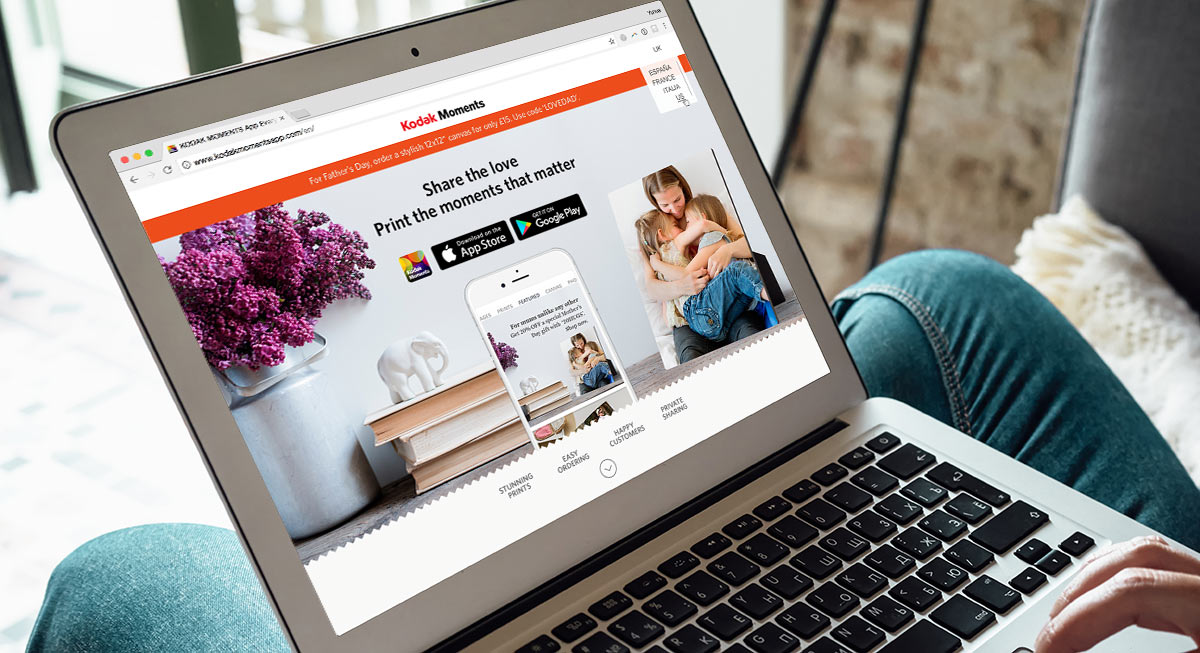 Kodak Moments App Microsite