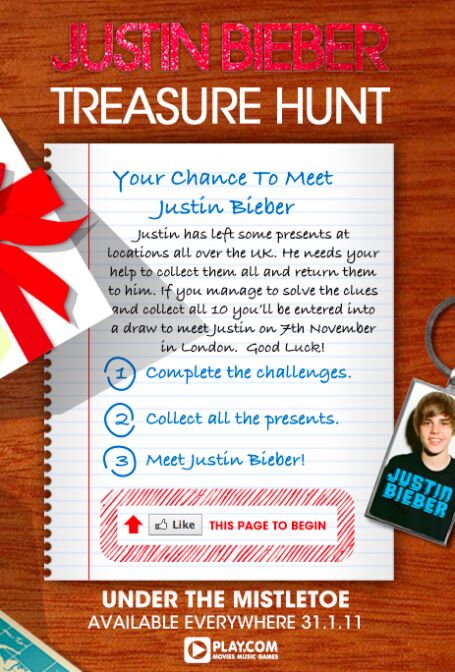 Justin Bieber Treasure Hunt